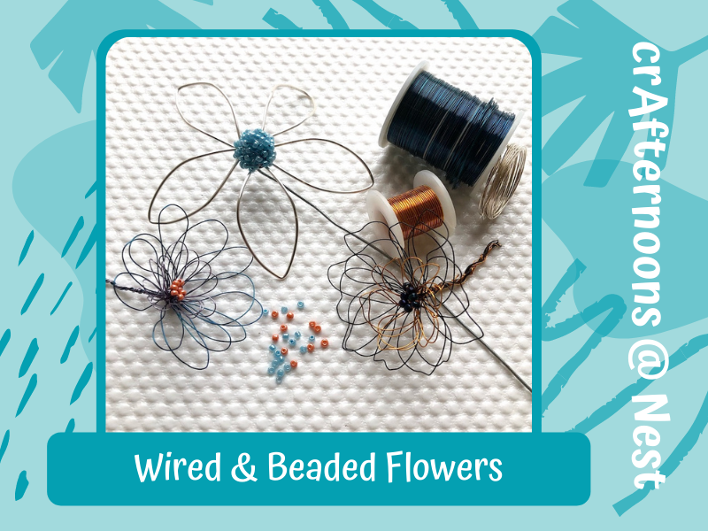 Wire & Beaded Flower CrAfternoon